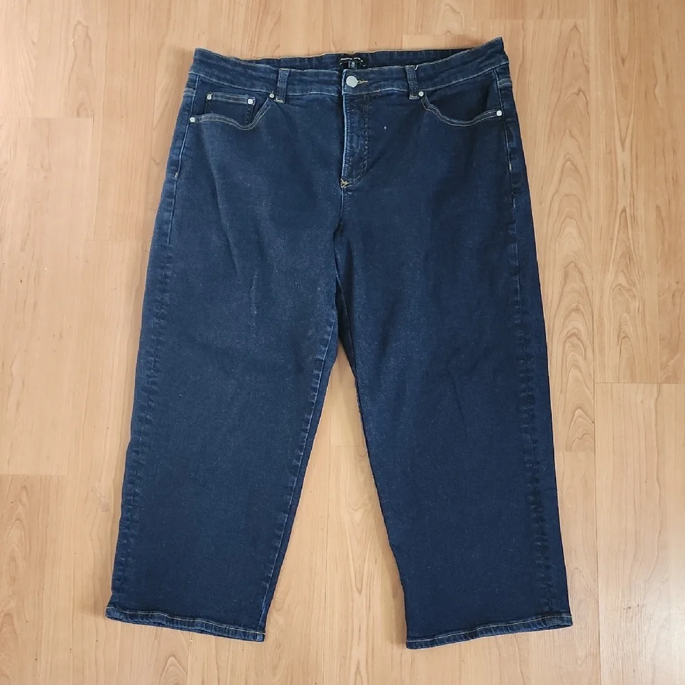 Universal Standard Cropped Dark Wash Jeans